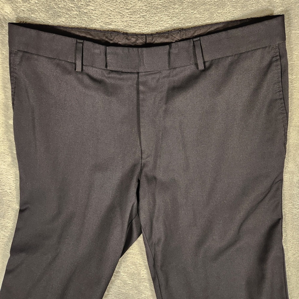 Hugo Boss Dress Pants Mens 44S Black Excellent Pasolini Movie Cuffed Trousers - Picture 5 of 14